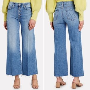 MOTHER The Pixie Roller Ankle Fray High Rise Jeans